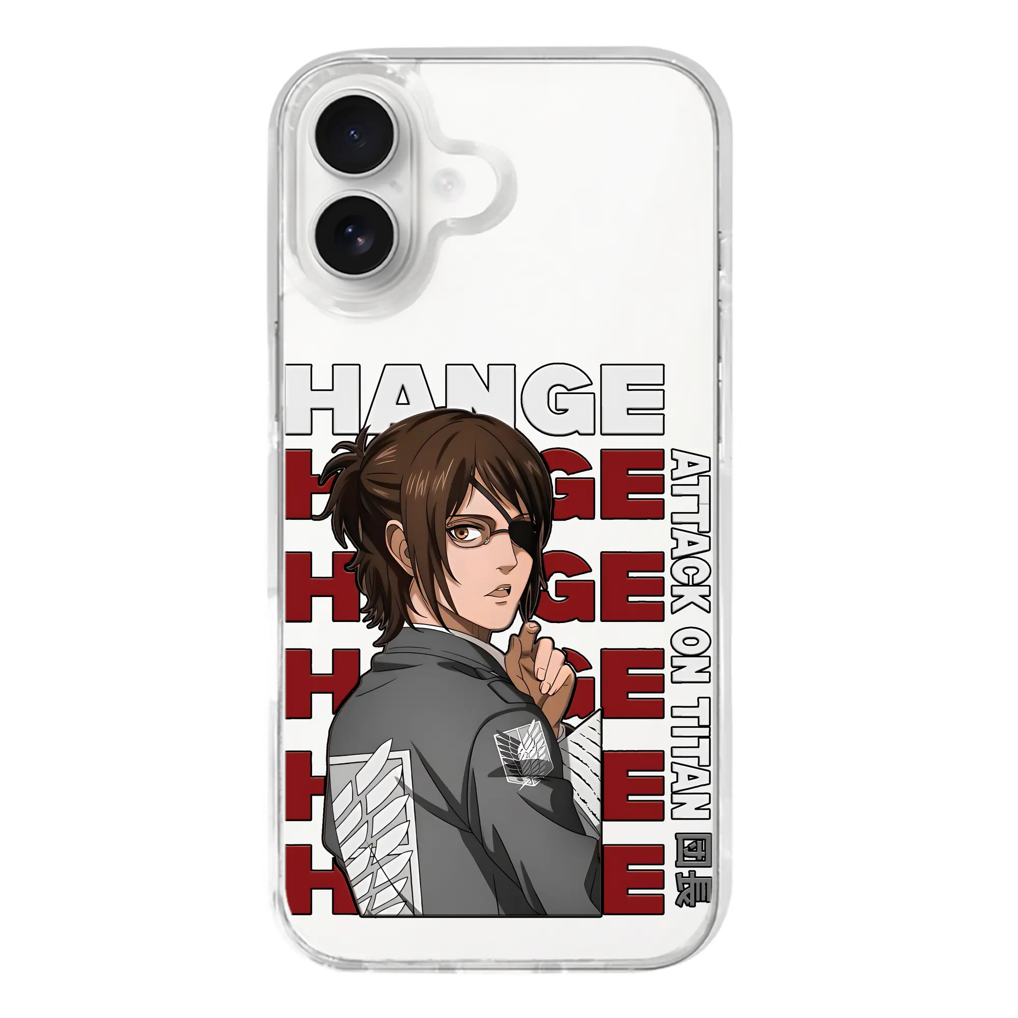 進撃の巨人 グッズ ハンジ・ゾエ - iPhone 17シリーズ 透明スマホケース – 薄型・耐衝撃・精密フィット保護カバー